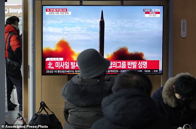 North Korea fired an intercontinental ballistic missile into the sea on Monday as it resumed its high-profile weapons-testing activities, its neighbors said, as the North vowed strong responses to US and South Korean moves to strengthen their nuclear deterrent plans.