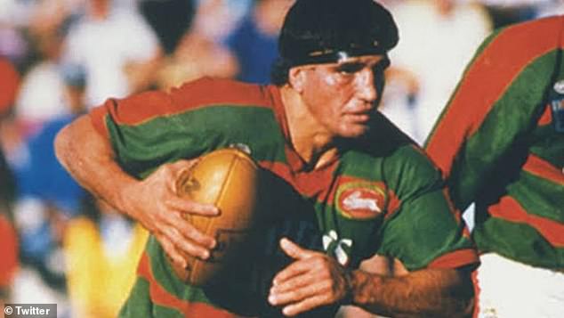 The South Sydney great (pictured playing for the Rabbitohs in the 1980s) has been diagnosed with the effects of fatal brain disease chronic traumatic encephalopathy