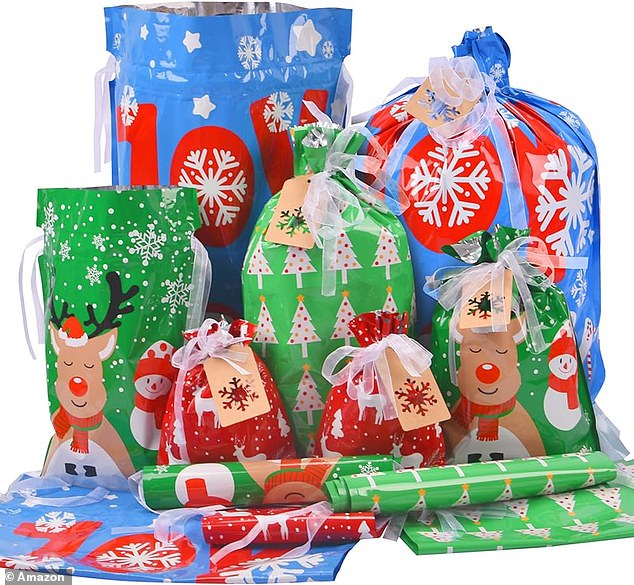Many have abandoned traditional wrapping paper in favor of convenient, reusable drawstring gift bags - which look sleek while concealing the contents