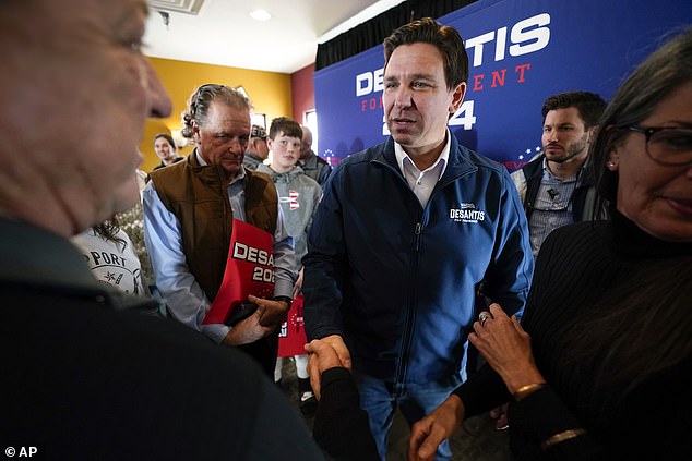 DeSantis has seen a decline in New Hampshire as Republicans don't identify as much with his socially conservative agenda.  But in Iowa, DeSantis is still in a solid second place, ahead of Haley