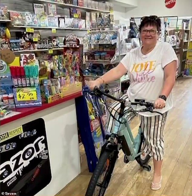 The local businessman contacted Bunbury Toyworld, in Western Australia, to ask the owners if he could pay off all the toys currently in stock (pictured, a Toyworld customer)