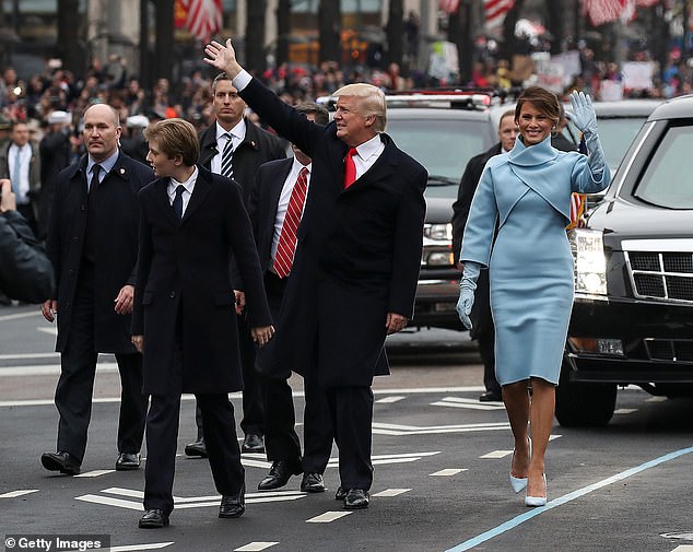 Melania Trump on Donald Trump's Inauguration Day - January 20, 2021