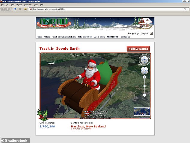 Santa on NORAD The Santa tracker, which encourages tracking Santa as he departs from the North Pole, is said to have a BMI of 40.7, which is obese