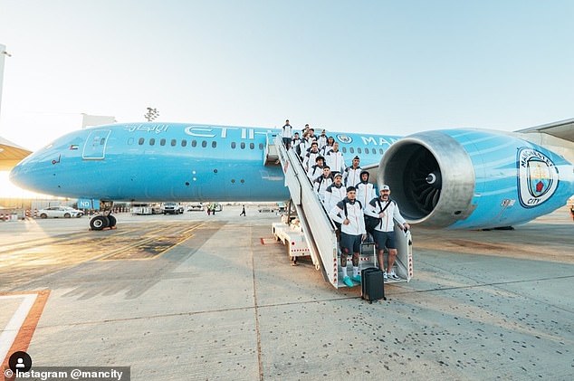 Pep Guardiola's side arrived in Saudi Arabia on Monday morning to take part in this season's competition