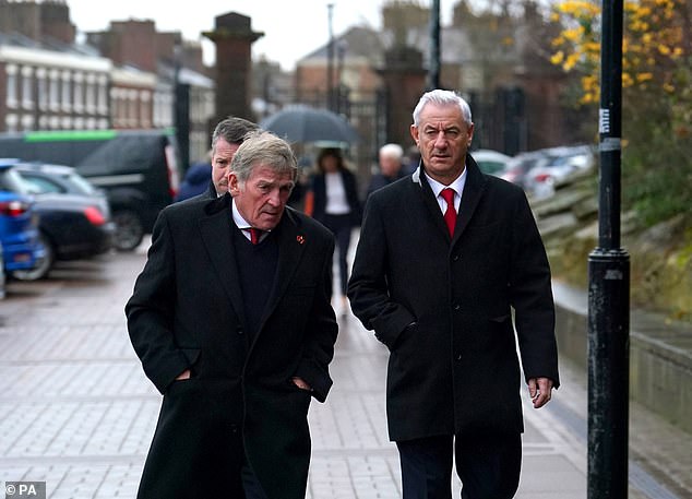 Liverpool legends Sir Kenny Dalglish and Ian Rush attended the memorial in the cathedral