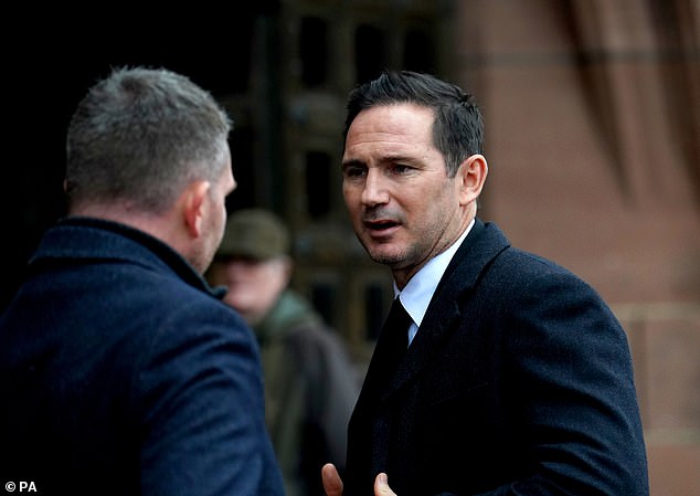 Ex-Toffees boss Frank Lampard turned up out of respect for the club's longest-serving chairman