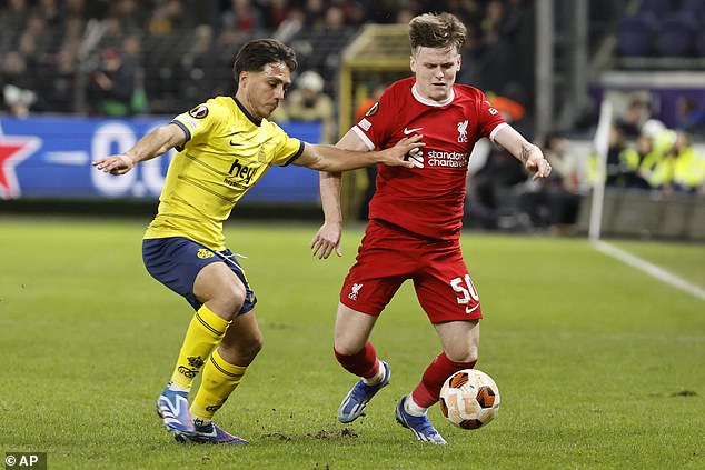 Ben Doak (right) is one of the brightest talents in Liverpool's youth academy and he is in high demand