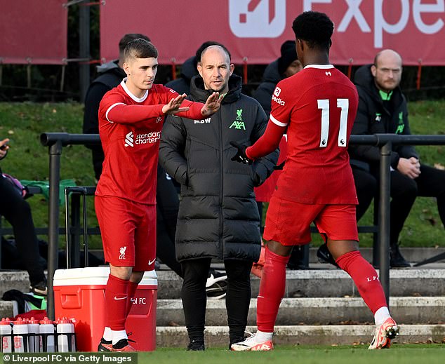 Liverpool's children prepare for an FA Youth Cup match against Fleetwood Town on Tuesday