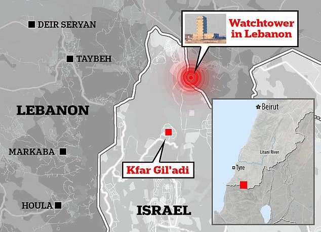 1702921891 582 Hezbollahs fearsome watchtowers where spies observe Israels Lebanon border and