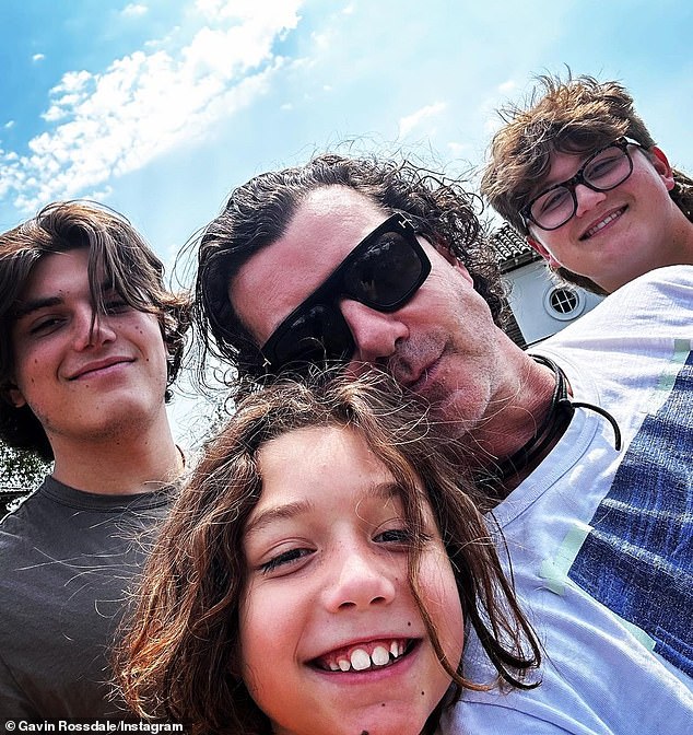 The three-time Grammy winner has three sons: Kingston, 17;  Zuma, 15;  and Apollo, 9 – from her 13-year marriage to Bush frontman Gavin Rossdale (2-R, photo June 13), which ended in August 2015 amid allegations of nanny cheating