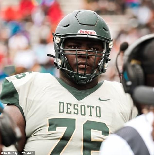 Washington is a three-star recruit from DeSoto with offers from Texas, Oregon and TCU