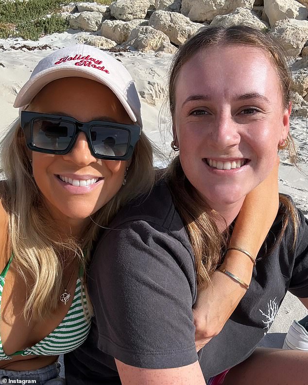 The radio presenter, who is currently spending her Christmas holidays with her family in Perth, was all smiles in a series of photos she shared on Instagram