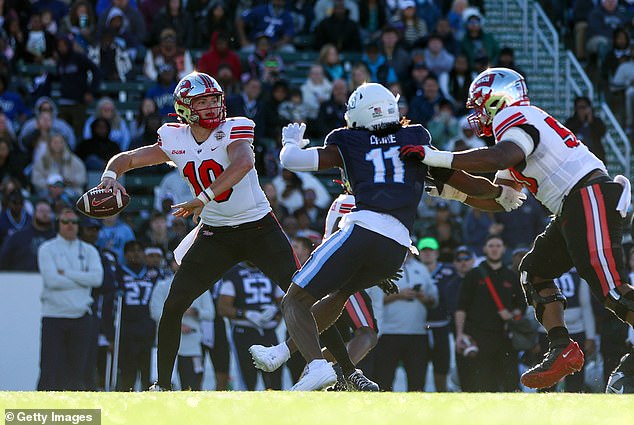 Quarterback Caden Veltkamp threw for 383 yards and five touchdowns to lead the comeback