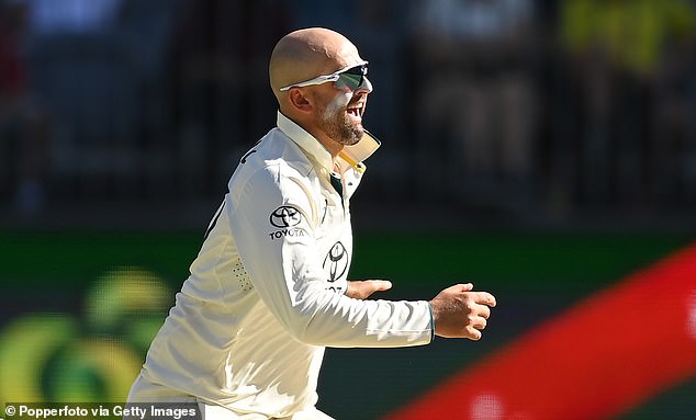 Nathan Lyon took his 500th Test wicket in front of a meager crowd at the Perth Stadium