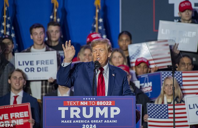 Trump told his supporters in a speech in New Hampshire on Saturday that migrants from 