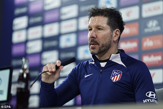 Inter were signed by Atletico Madrid, managed by Zanetti's ex-teammate Diego Simeone