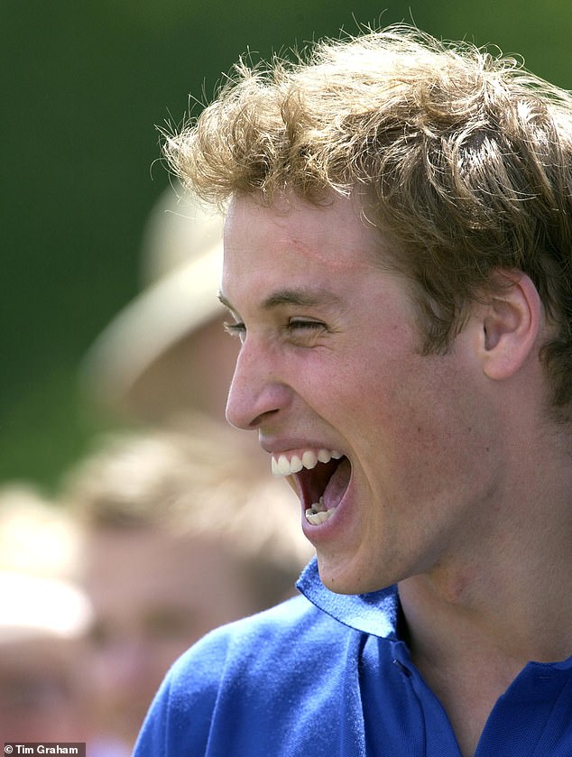 Prince William was seen messing around with his cousins ​​at a charity polo match in 2003