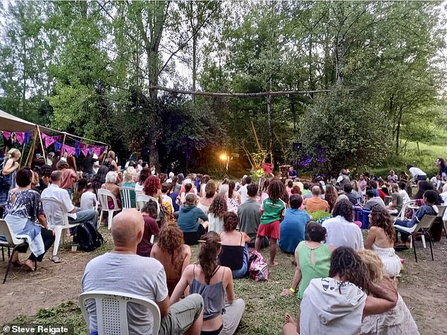 The association 'Conscience Verte' (Green Conscious) has cleared the land to hold festivals and parties all summer long