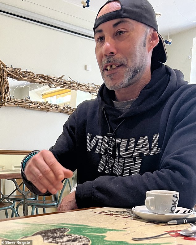 Valentin Petrini (pictured), 46, owner of Café des Sports in Chalabre, Aude, said: 'The boy, Alex, was here about ten days ago with his mother and grandfather'