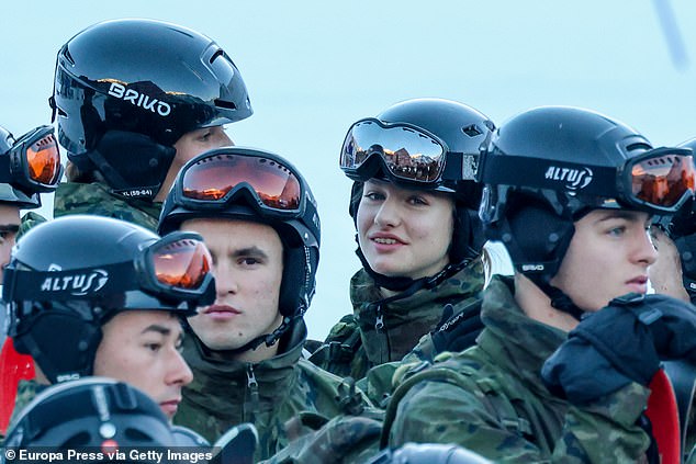 The future queen, 18, appeared particularly cheerful as she happily posed for a group photo