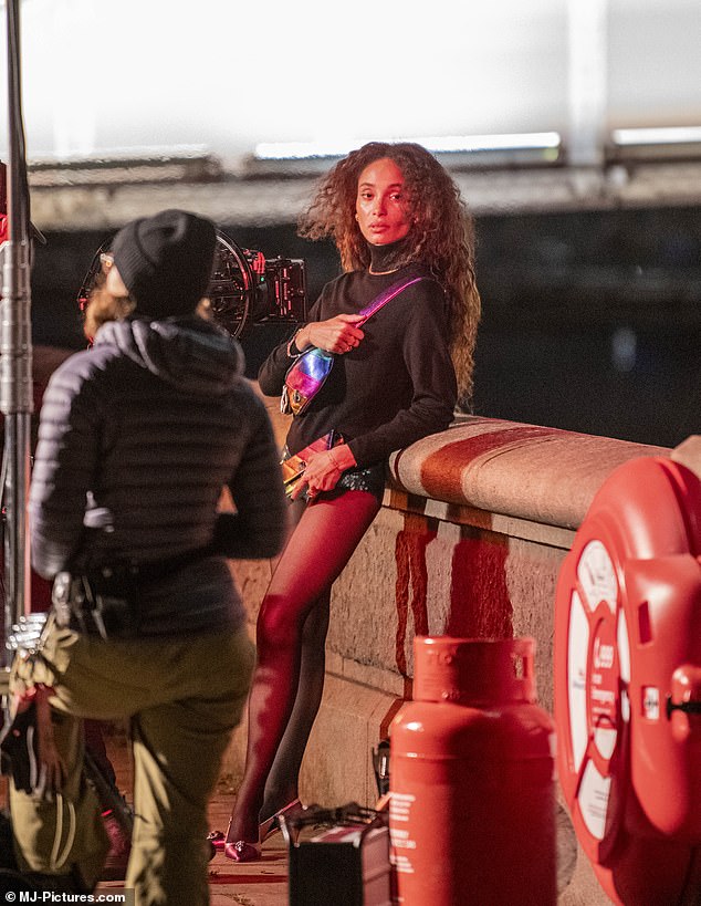 She photographed the campaign on the riverbank in central London