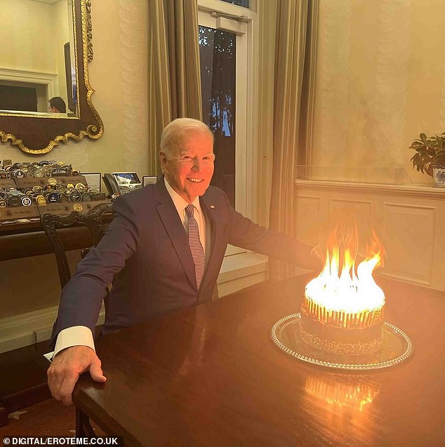 President Joe Biden jokes about his age: He posted the above photo to his social media accounts on his birthday in November