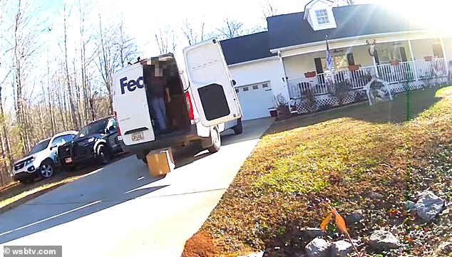 Locals complained that they received damaged packages due to the driver's behavior