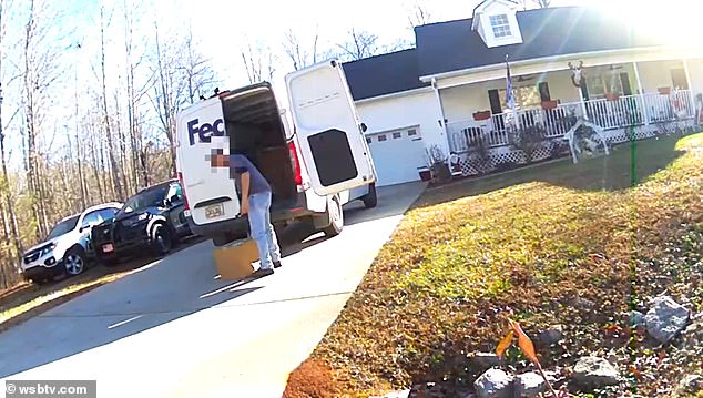 Several neighbors claimed the courier had cursed or verbally abused them during the delivery