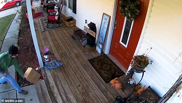 Frustrated locals decided to file a complaint after watching the doorbell footage, which showed the driver kicking and throwing packages