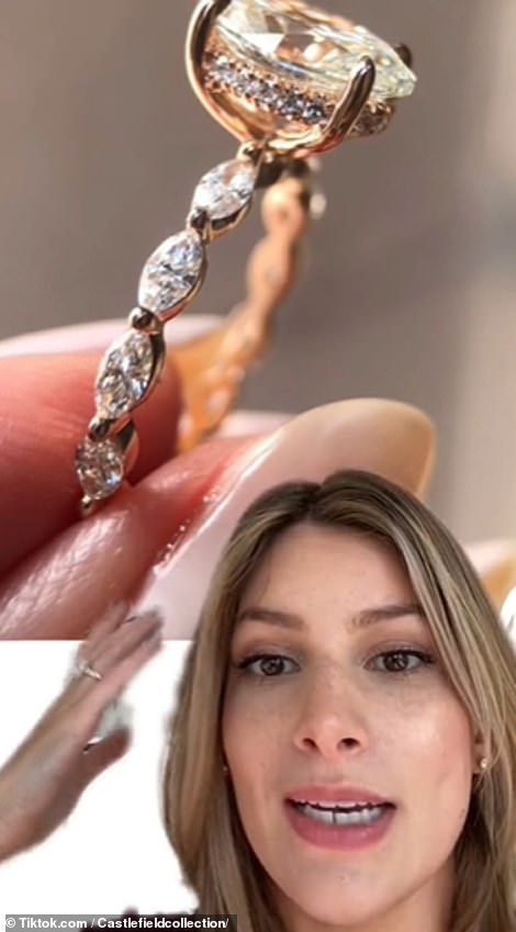 She also showed an example of a diamond band that she wouldn't buy