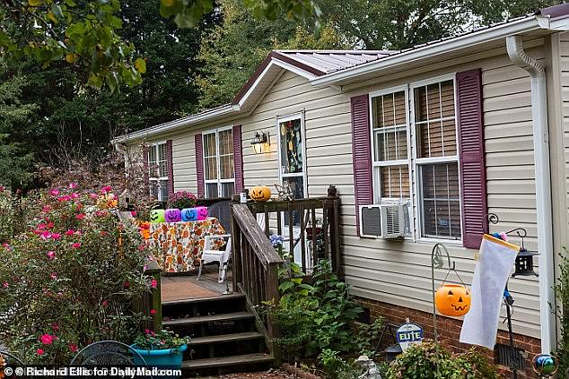 The three-bedroom house outside Pendleton where all four family members were slaughtered