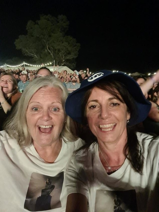 Janette Hyder (left, with a friend) had purchased two $200 tickets for Williams' XXV World Tour on Thursday, November 30, but missed the supporting acts and the start of the main show due to a traffic jam