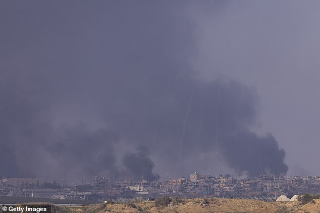 129 Israeli hostages are still being held in the area following the October 7 Hamas terror attacks (photo: Gaza Strip on Tuesday)