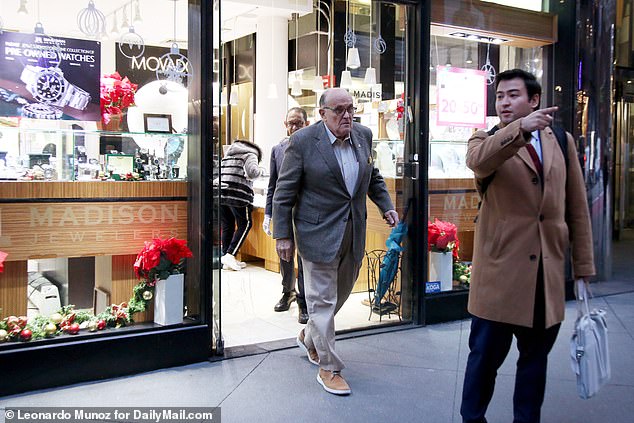 The former New York mayor was spotted at Madison Jewelers on 3rd Avenue on Tuesday afternoon