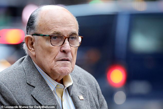 Giuliani was spotted outside his office earlier on Tuesday