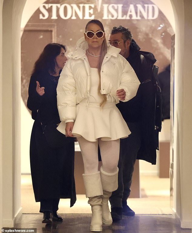 'Mimi', as she is affectionately known to her fans, was shopping with some friends at a local pop-up from Italian fashion brand Stone Island