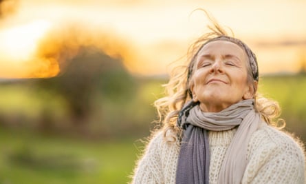 Older women outside in winter