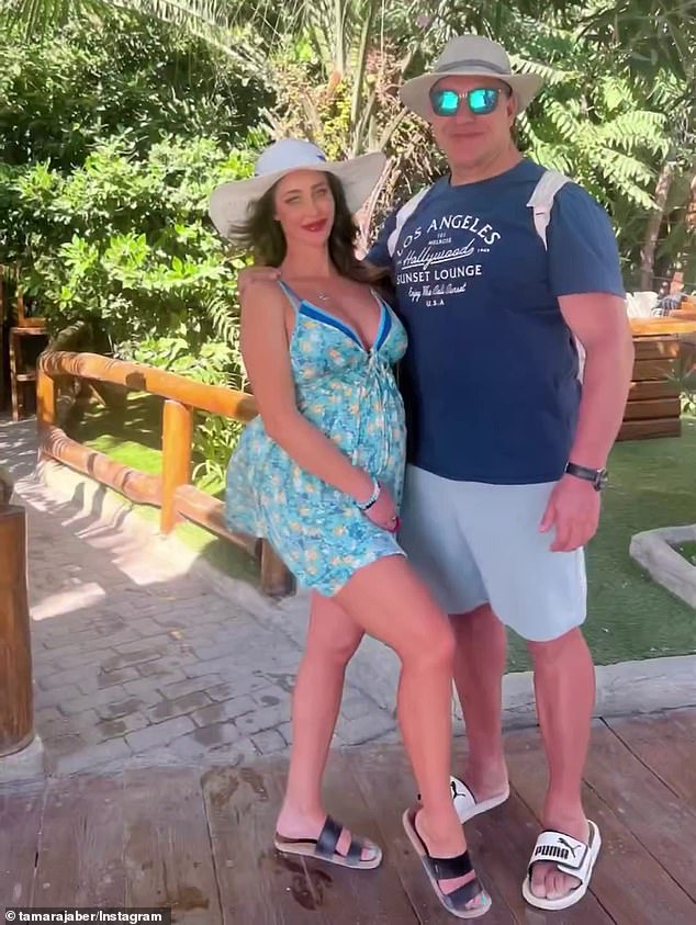 She confirmed her pregnancy in August during a romantic babymoon to Kalamata, Greece