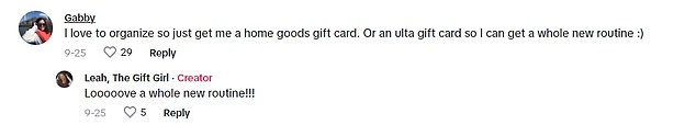 Some commenters sided with Leah's perspective, but other users were fans of the functional gift ideas