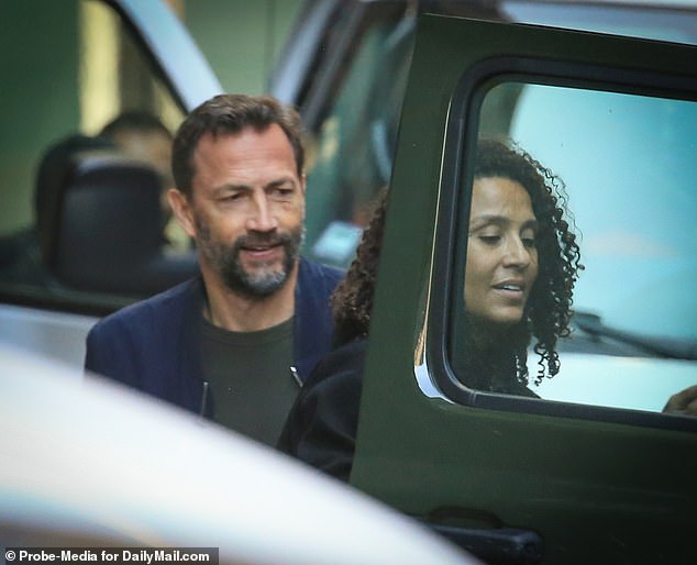 Earlier this month, DailyMail.com spotted the couple's exes, Andrew Shue and Marilee Fiebig, putting two cats into Shue's car.  The couple has reportedly been dating for months