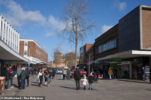 Bedford town center (pictured) could soon be on the doorstep of Britain's Universal theme park