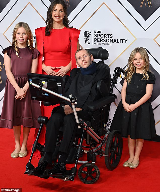 The Tindalls made the revelations in a special podcast with rugby league legend Rob Burrow, who is battling motor neurone disease, seen here with his family on BBC Sports Personality of the Year in 2022