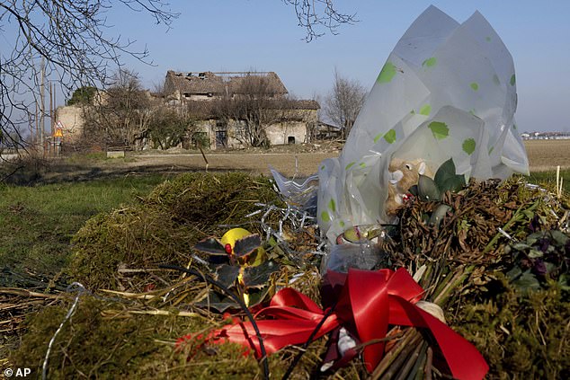 The body of 18-year-old Saman Abbas was exhumed in November 2022 from an abandoned farm (pictured) near the fields where her father worked in northern Italy