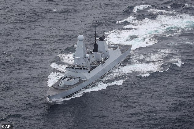 Type 45 destroyer HMS Diamond is among British warships now helping to protect the vital shipping route through the Red Sea