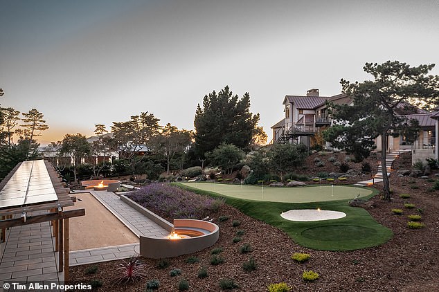 There is a personal putting green in the backyard of the mansion, along with multiple fire pits, a BBQ area and a bocce court - one of MacNeil's favorite games