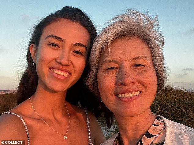 Last month, Noa's mother Liora (pictured together) begged President Joe Biden and the Red Cross to intervene and bring her daughter home before she dies, telling her only child, 