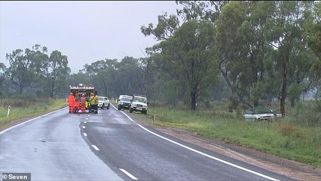 The three dead passengers were in the back of the vehicle