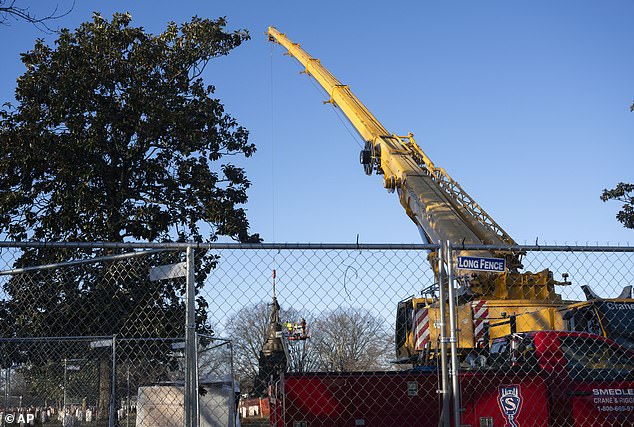 An independent commission last year recommended the removal of the monument in Arlington, along with a review of Army bases with Confederate names