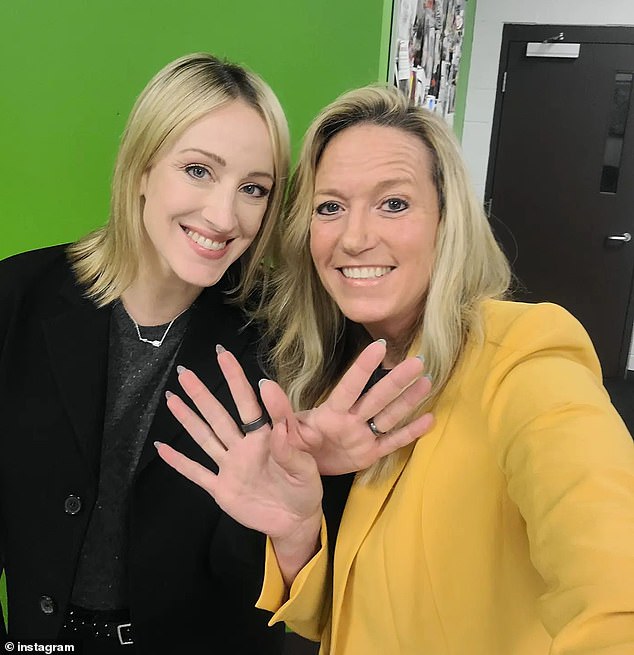 Stark (left) pictured with author and mental health ambassador Kathryn Goetzke