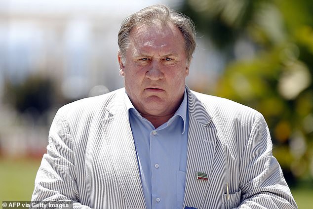 Baza, who was 23 at the time while Depardieu (pictured in 2013) was 46, spoke of 